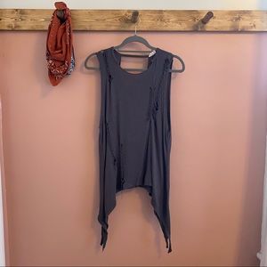 Vintage Boho Slate Gray Tank